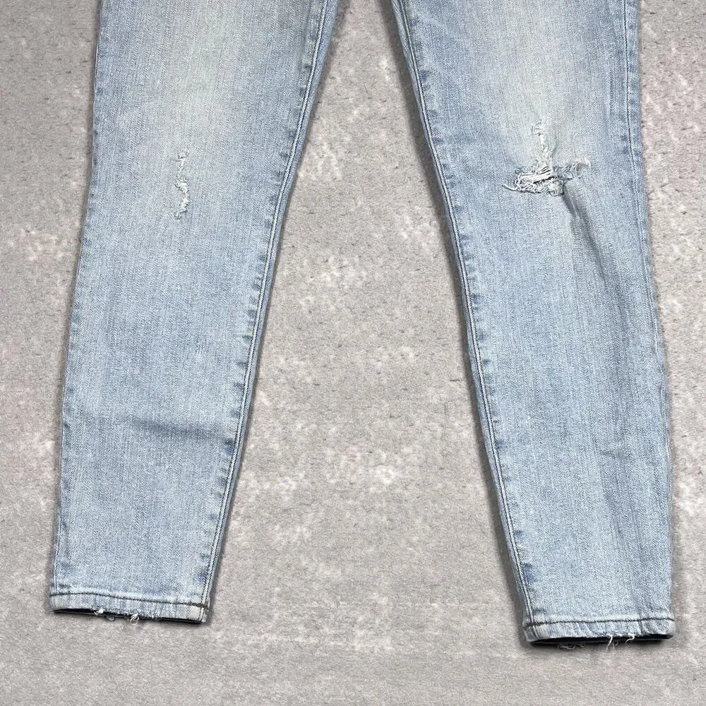 Madewell Jeans Women Sz 28 Blue High Rise Skinny Button Fly Denim Jeans